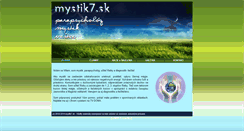 Desktop Screenshot of mystik7.sk